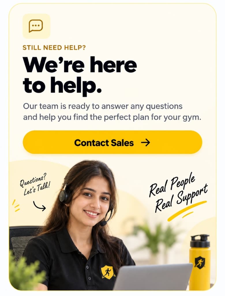 We're here to help - Contact Sales